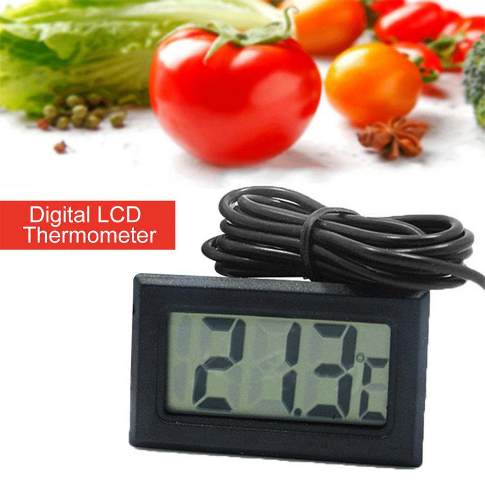 Aquarium Thermometer - Mini LCD Digital Thermometer Waterproof Probe