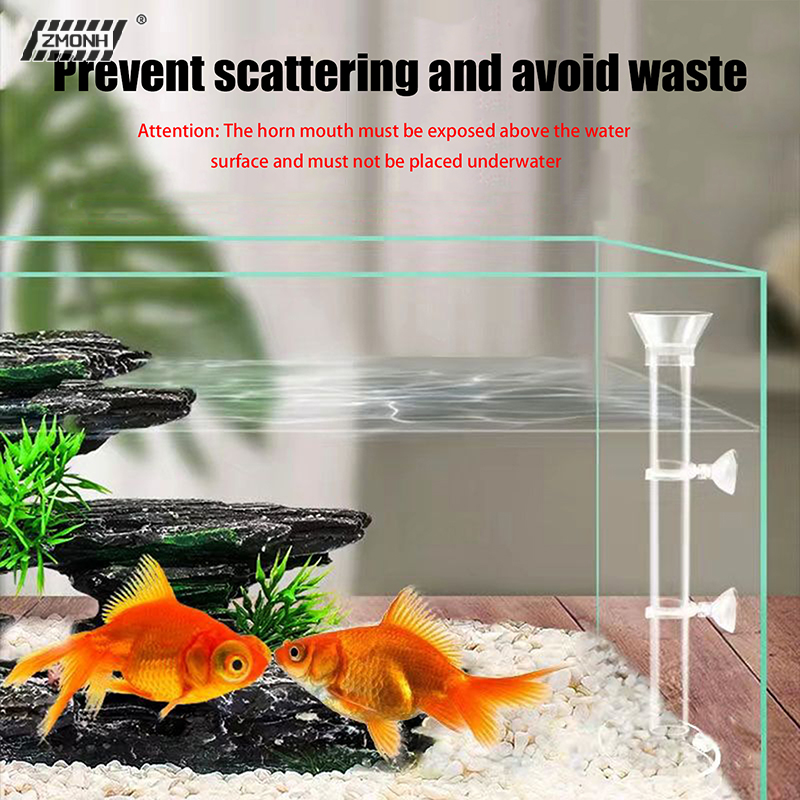 Aquarium Fish Youtube - [H]Acrylic Aquarium Feeder Tube Dish Transparent