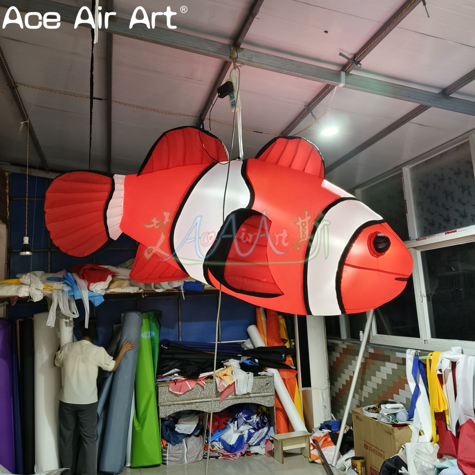 Aquarium Fish In Nemo - Inflatable Giant Clownfish Toy Colorful Air