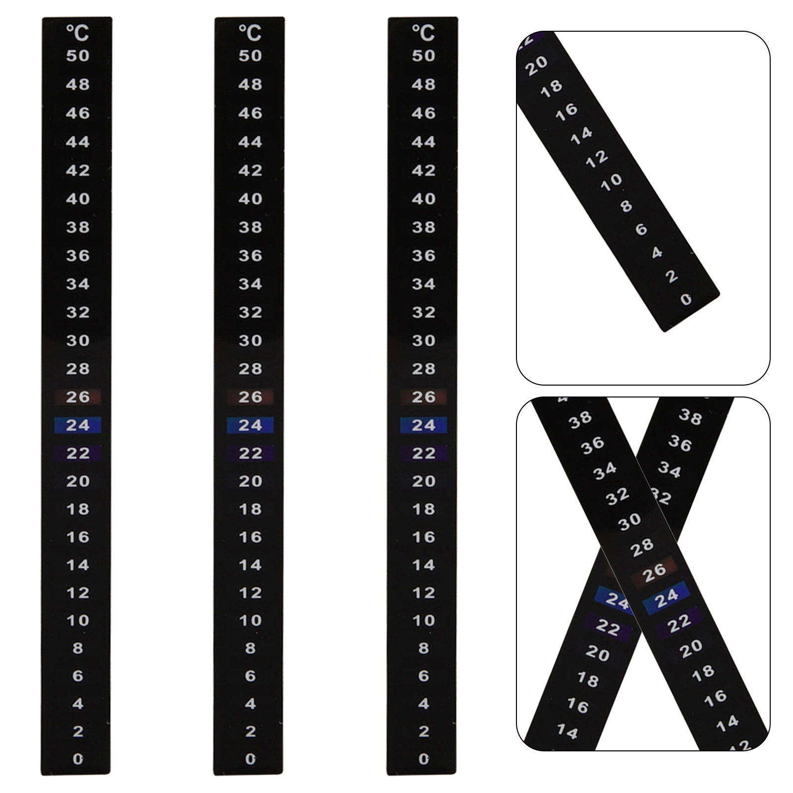 Aquarium Thermometer - 3 Pcs Horizontal Thermometer Stickers Beer