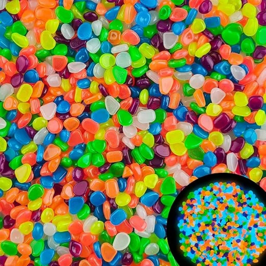 Aquarium Fish Fishing - 500Pcs Glow in The Dark Garden