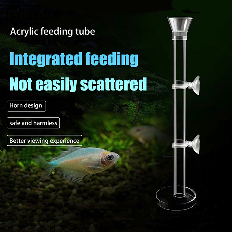 Aquarium Fish Youtube - Acrylic Aquarium Feeder Tube Dish Transparent