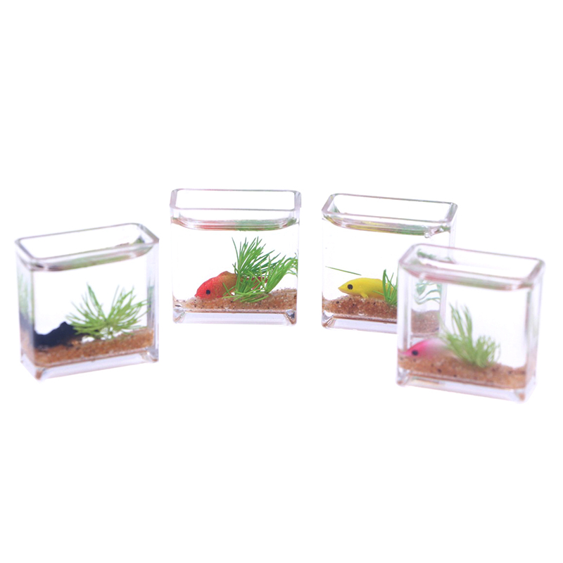 1Pc 1:12 Dollhouse Miniature F – обзор и цена Fish Toy In Aquarium