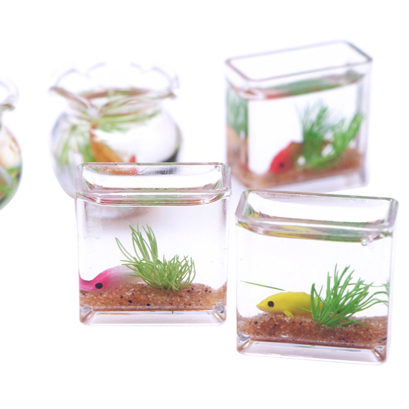 1Pc 1:12 Dollhouse Miniature F – обзор и цена Fish Toy In Aquarium