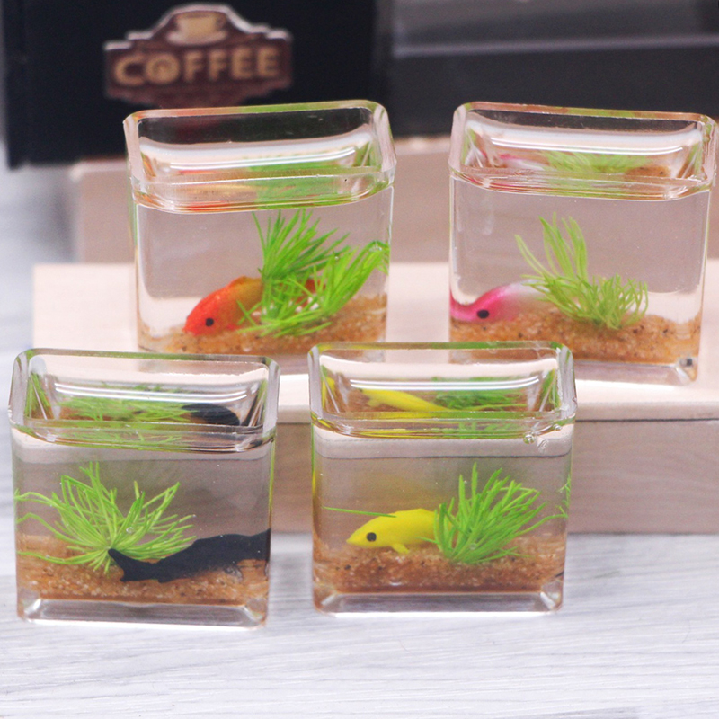 1Pc 1:12 Dollhouse Miniature F – обзор и цена Fish Toy In Aquarium