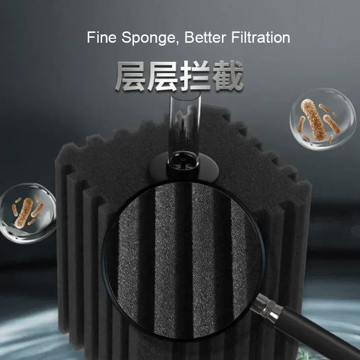 New Big Bio Sponge Filter for  – обзор и цена Air Pump Silent