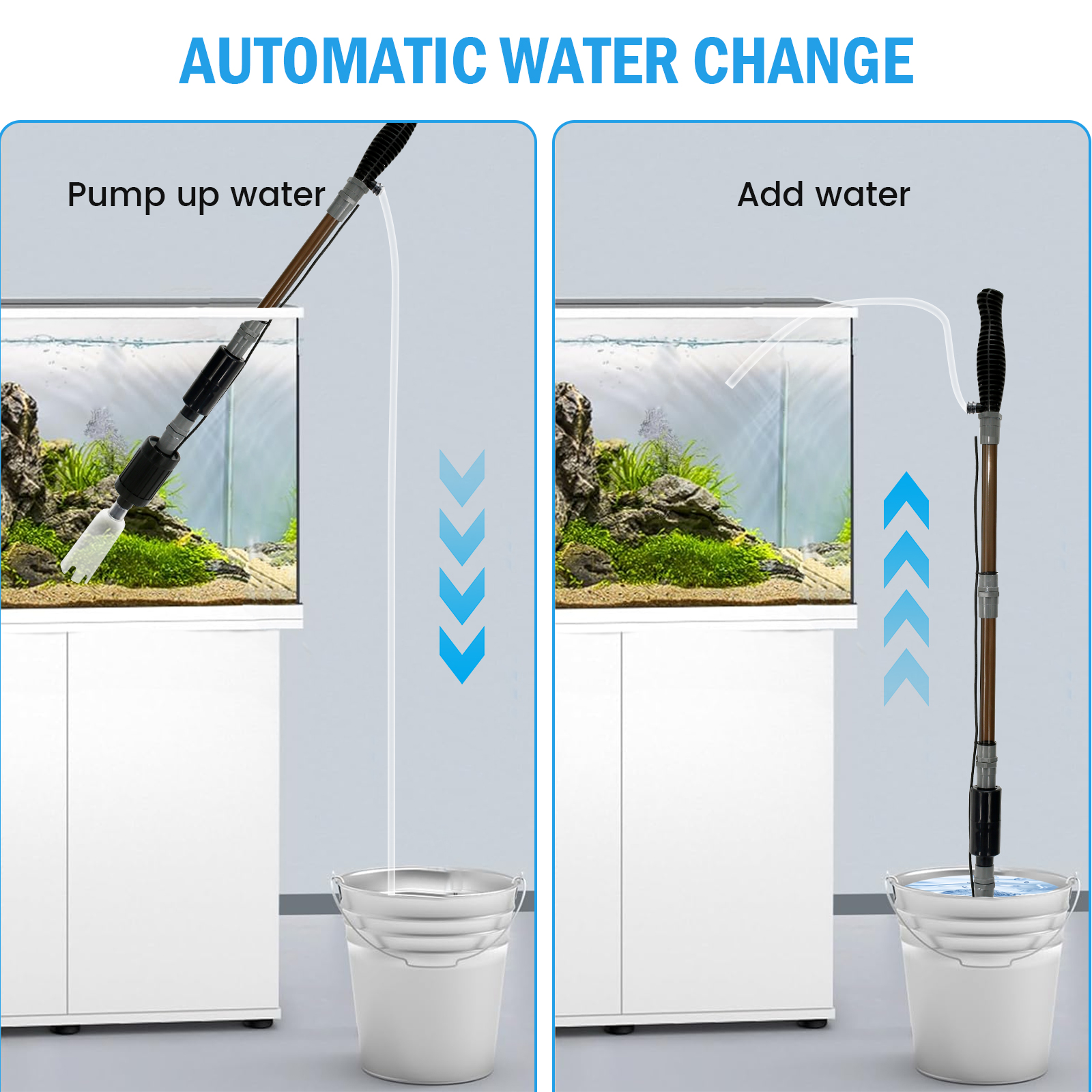10W 6 In 1 USB Aquarium Water  – обзор и цена Gravel Vacuum Cleaner