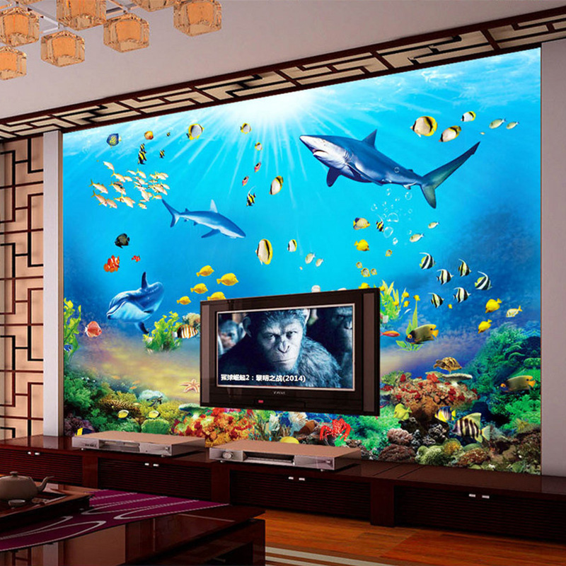 Papel Pintado Photo Wallpaper  – обзор и цена Aquarium Fish Live Wallpaper