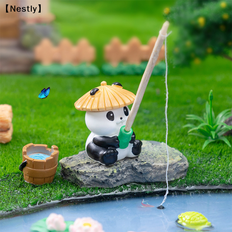 Fishing Frog Panda Figurines O – обзор и цена Fish Toy In Aquarium