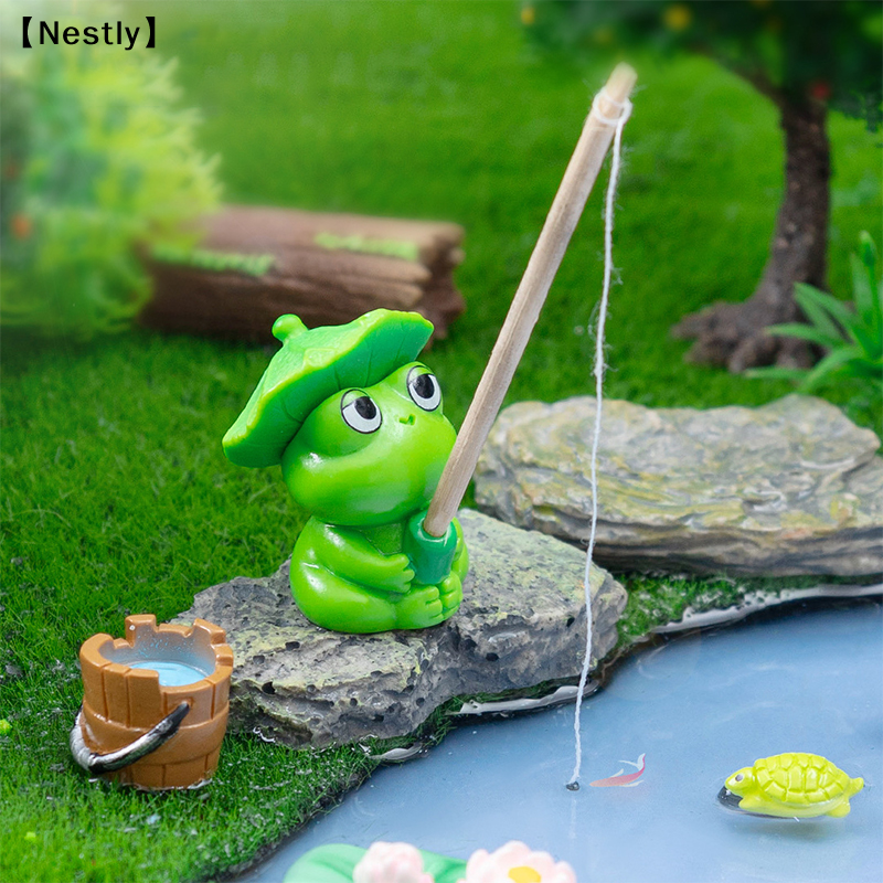 Fishing Frog Panda Figurines O – обзор и цена Fish Toy In Aquarium