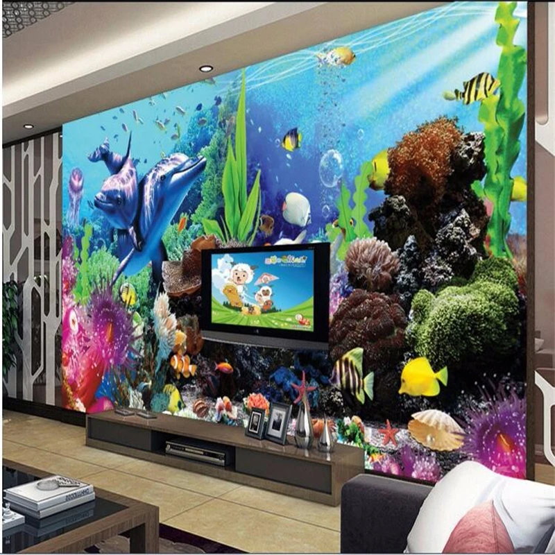 beibehang custom tereo tropica – обзор и цена Aquarium Fish Live Wallpaper
