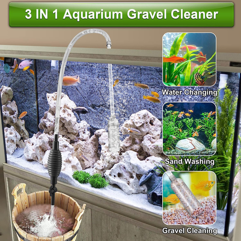 Fish Tank Water Changer Aquari – обзор и цена Gravel Vacuum Cleaner