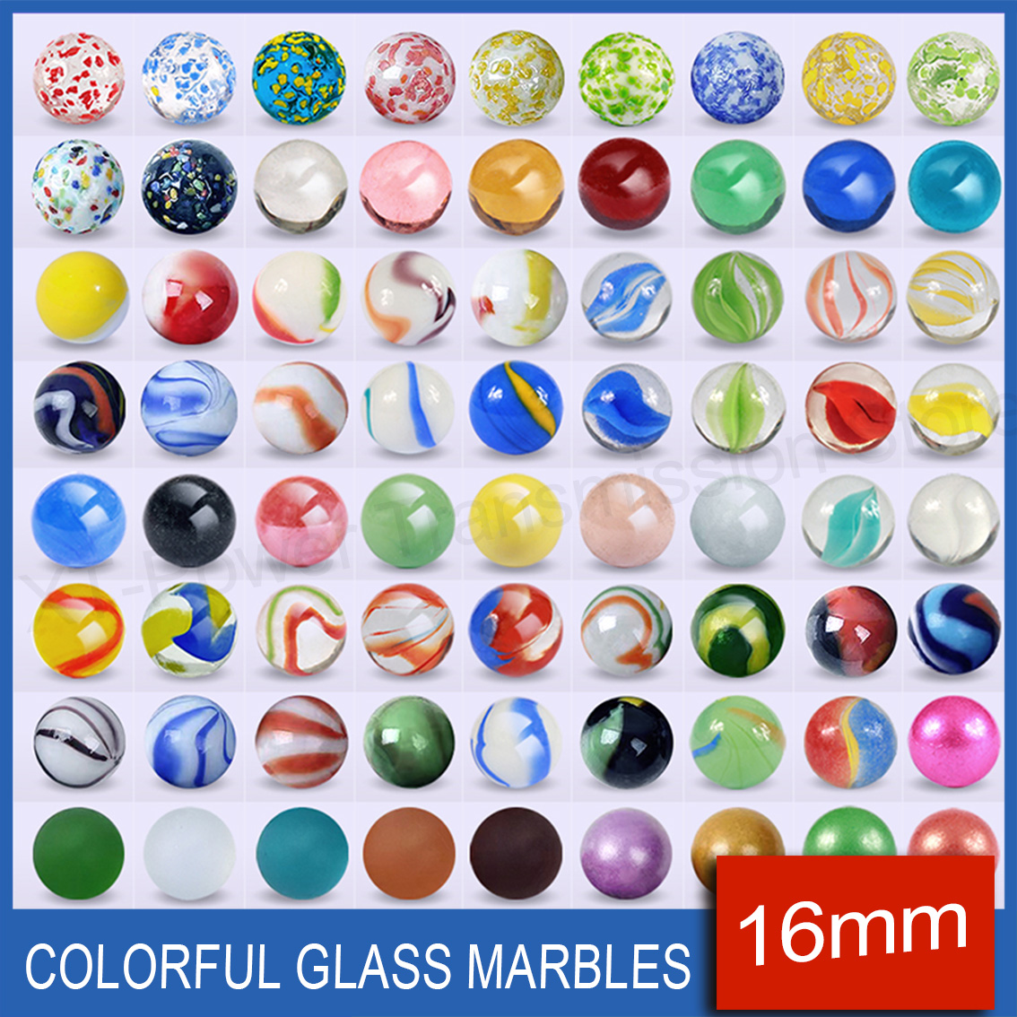 5-90PCS 16mm Colorful Glass Ma – обзор и цена Fish Toy In Aquarium