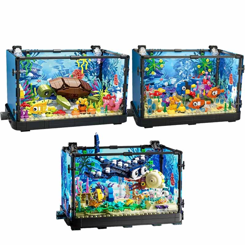 Fish Tank Building Block Set w – обзор и цена Fish Toy In Aquarium