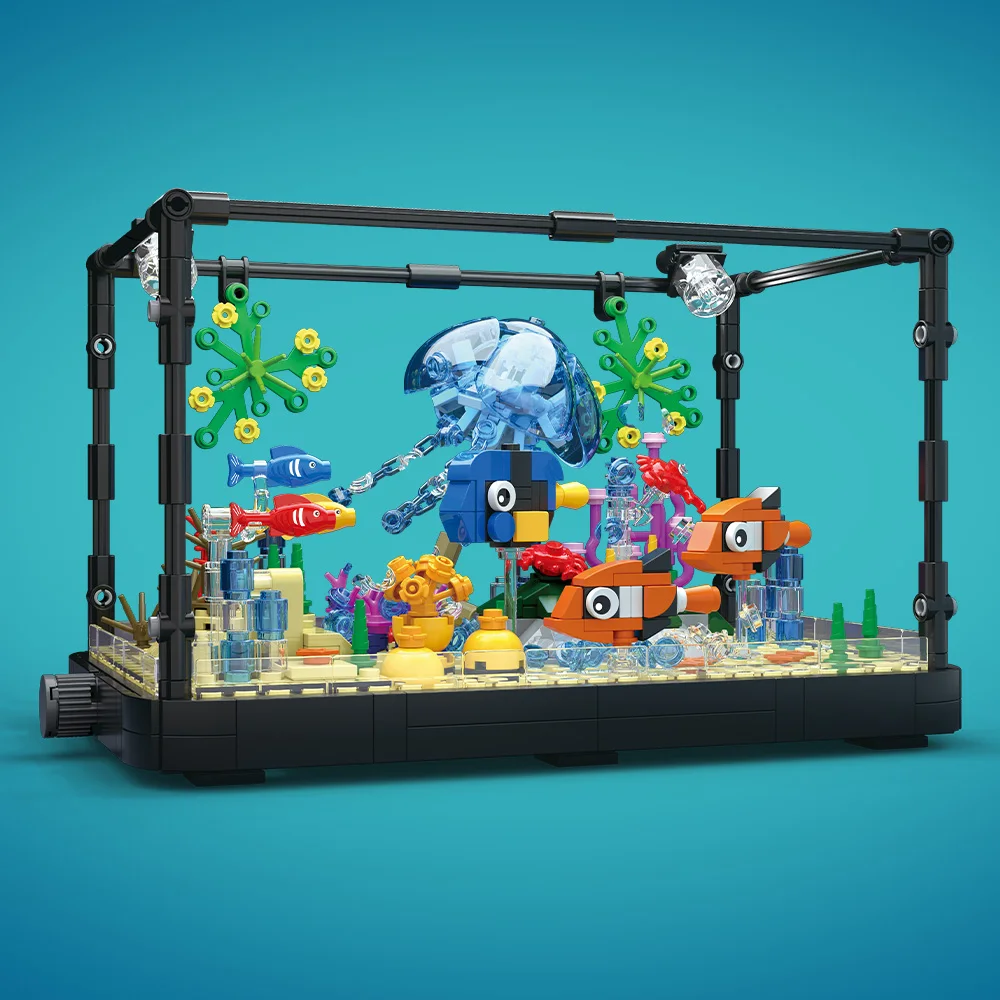 Fish Tank Building Block Set w – обзор и цена Fish Toy In Aquarium