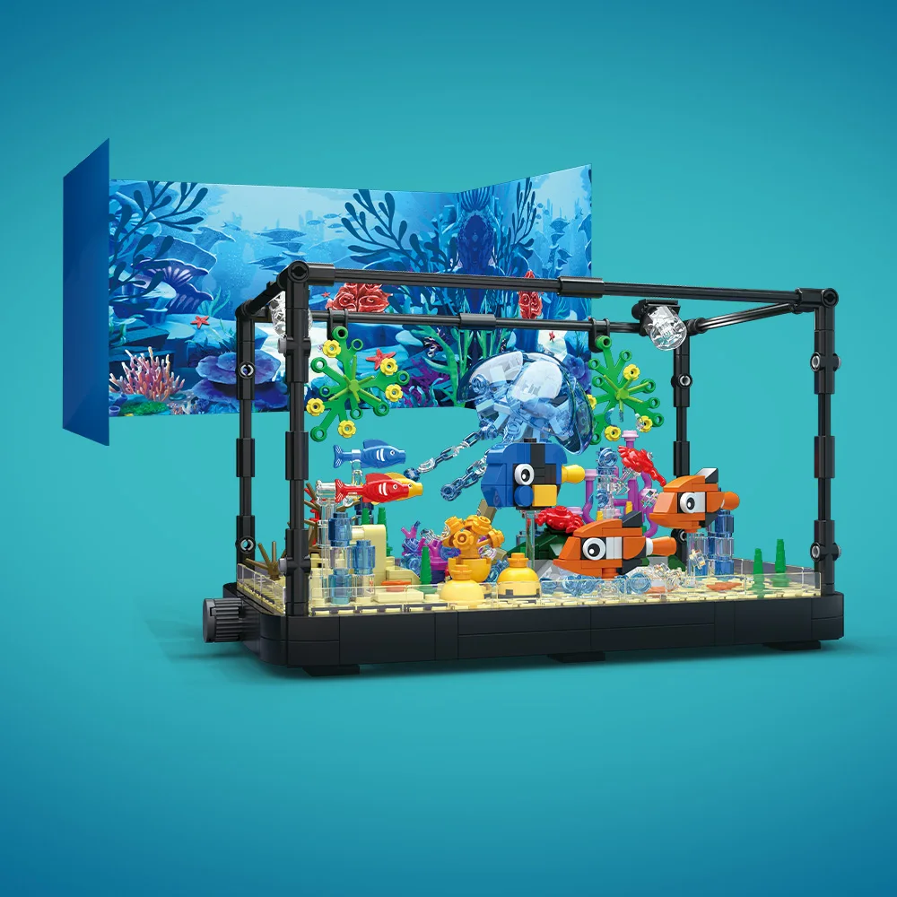 Fish Tank Building Block Set w – обзор и цена Fish Toy In Aquarium