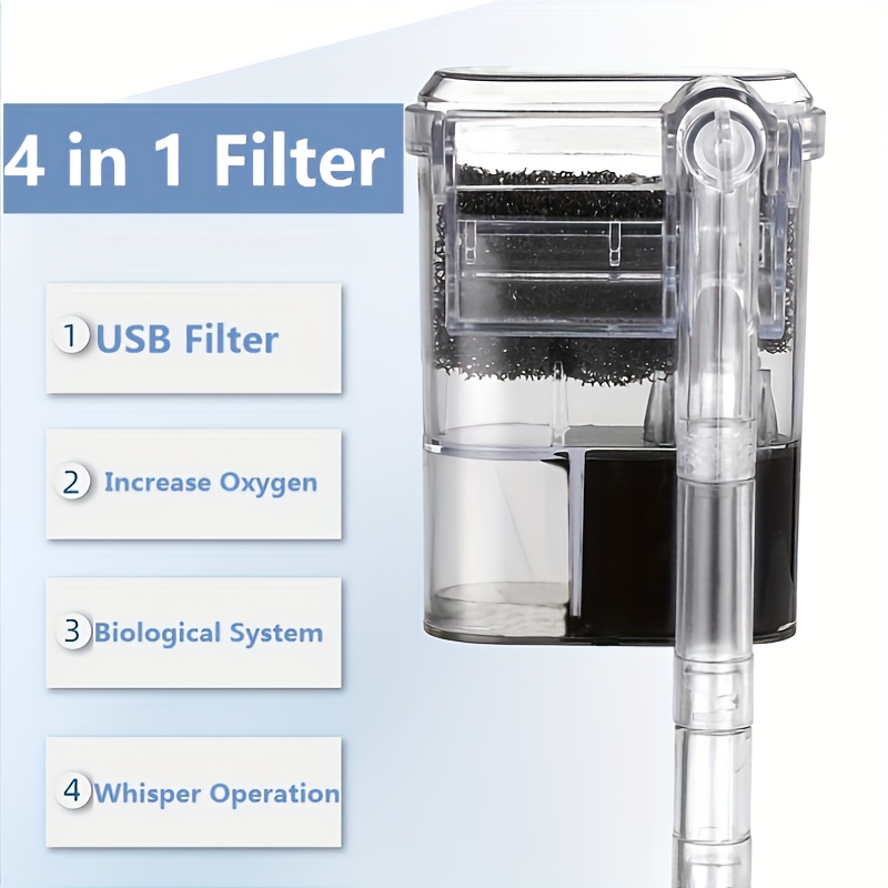 2.5W DC 5V Wall-hanging Filter – обзор и цена Aquarium Xxl