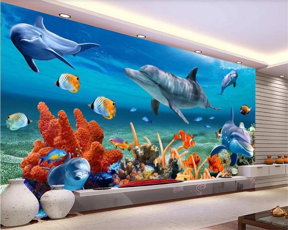 3DBEIBEHANG Custom 3D wallpape – обзор и цена Aquarium Fish Live Wallpaper