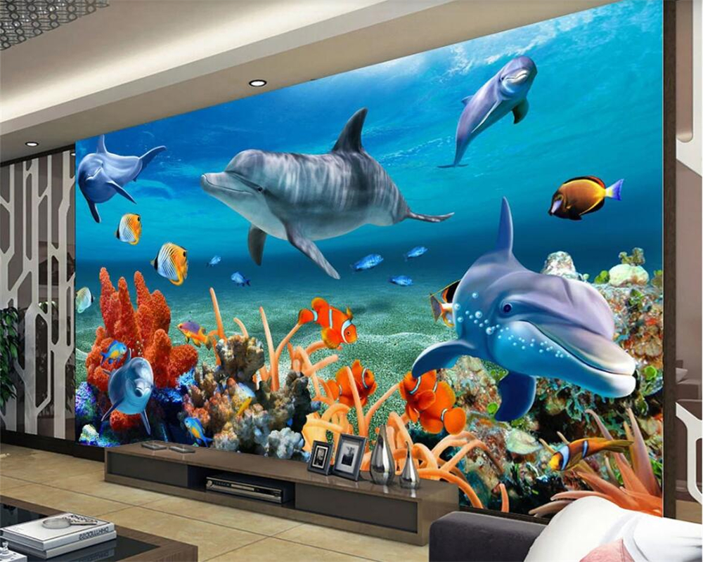 3DBEIBEHANG Custom 3D wallpape – обзор и цена Aquarium Fish Live Wallpaper