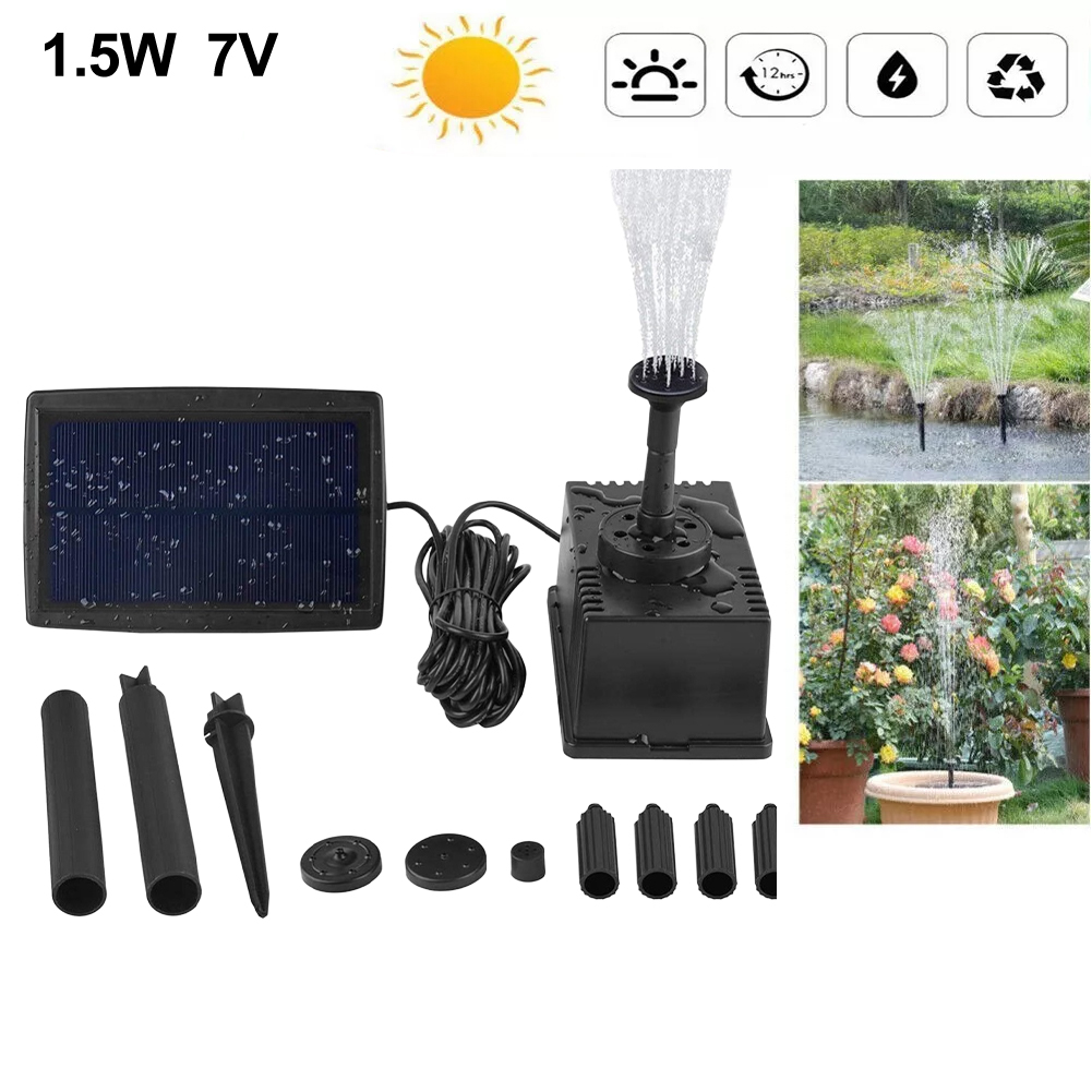 1.5W 7V Solar Fountain Pump Wi – обзор и цена Fish Tank Filter