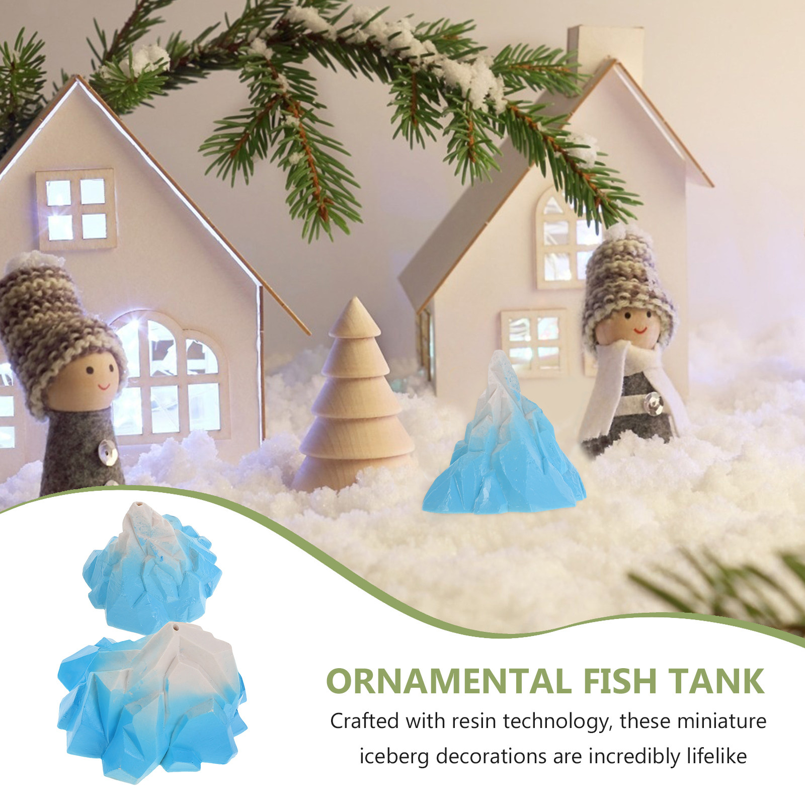 2Pcs Realistic Aquarium Iceber – обзор и цена Fish Toy In Aquarium