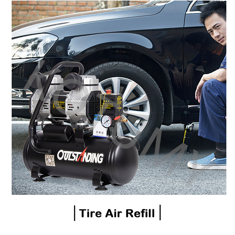 220V Small Air Compressor Oil- – обзор и цена Air Pump Silent