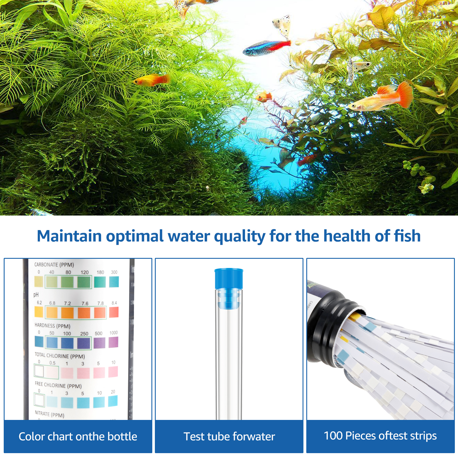 100Pcs 7 in 1 Aquarium Test St – обзор и цена Aquarium Fish Youtube